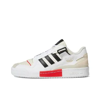 Adidas Originals Forum Exhibit Low White Vivid Red