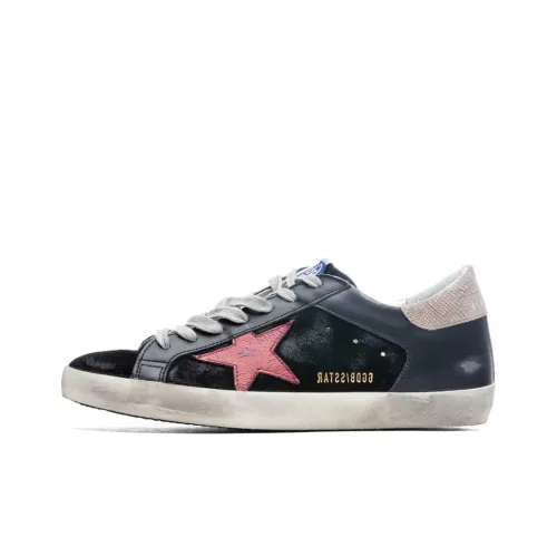 Golden Goose Super-Star Skateboard Shoes Men Low-Top Black/Red/Beige