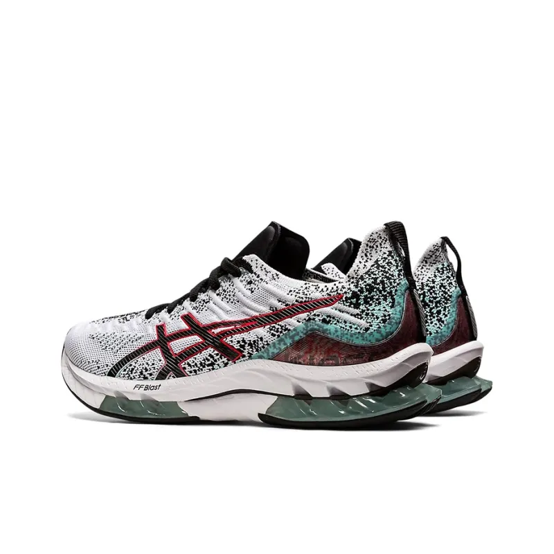 Asics Kinsei Blast White Black Red Aqua-3