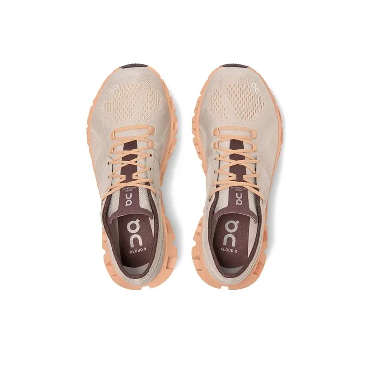 On Running Cloud X Silver AlmOnd Women's-1