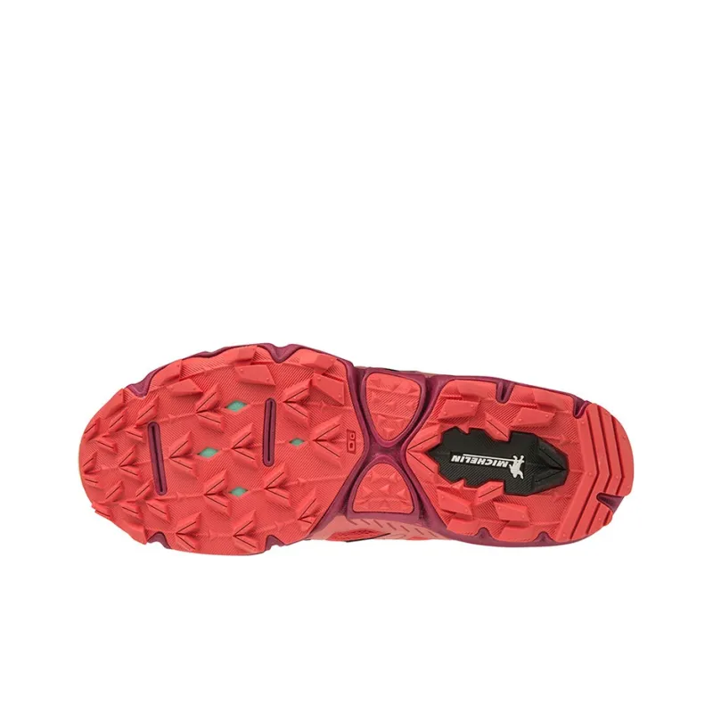 Mizuno Wave Hayate 6 Anti Slip And Wear Resistant Breathable Low Top Running Shoes Women's Red-4