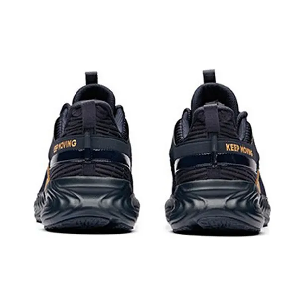 Anta Running Collection Breathable Low-Top Running Shoes Men's Black Gold-4