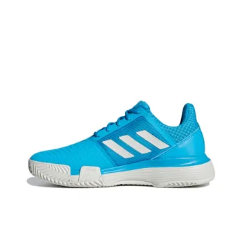 Adidas Courtjam Bounce Clay Shoes Blue/White Women's