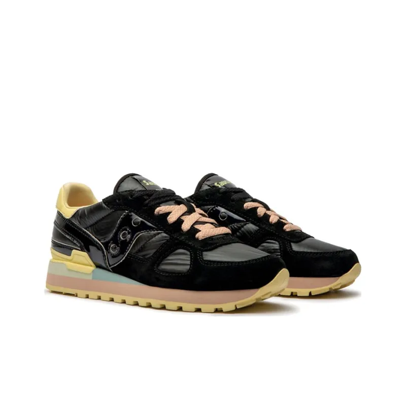 Saucony Shadow Original Running Shoes Women's Low-Top Black/Yellow-2