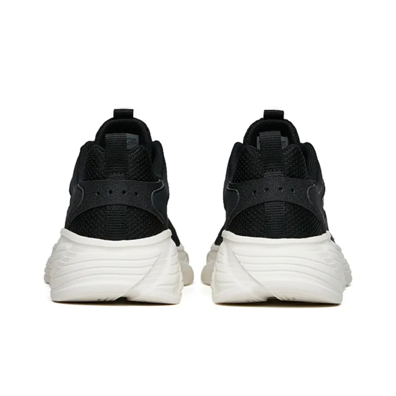 Anta Running Collection Anti Slip Wear Resistant Low Top Running Shoes Men's Black-3