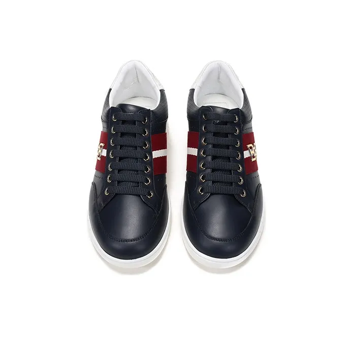 BALLY Low Top Casual Athletic Shoes Men Blue-3
