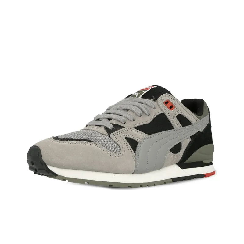 PUMA Duple Cushioning Anti Slip And Wear Resistant Low Top Running Shoes Unisex Gray Black Green-2