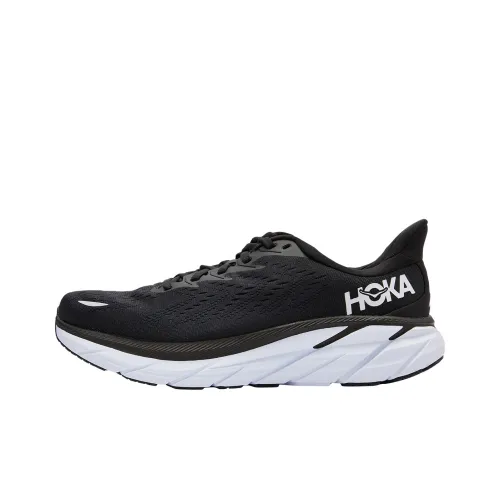 HOKA ONE ONE Clifton 8 Black White Wide