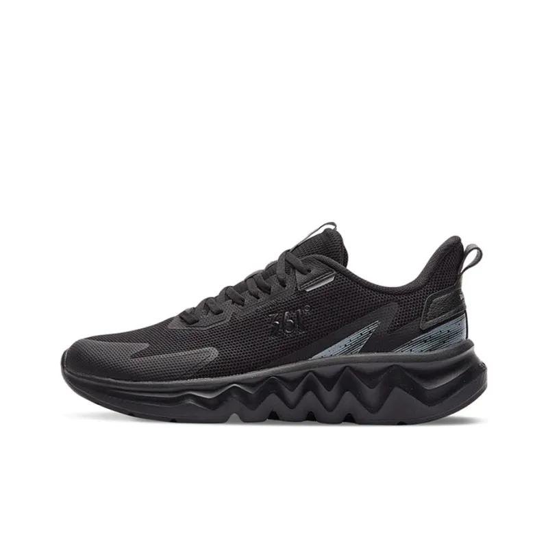 361° Slip Resistant, Abrasion Resistant, Lightweight Low Top Running Shoes Men's Obsidian Black-0