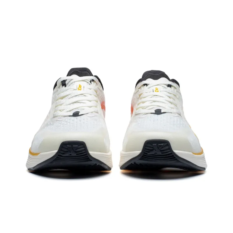 XTEP Qing Feng 5.0 Running Shoes Men Low Top Sail White/Tropical Yellow/Orange Sauce-3