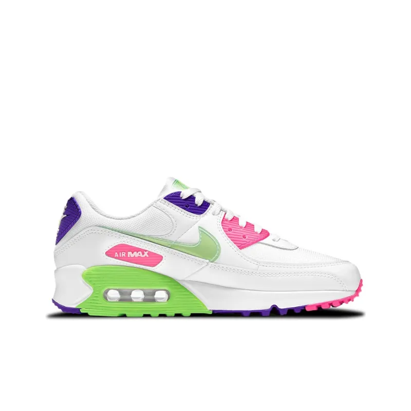 Nike Air Max 90 White Neon Women's-1