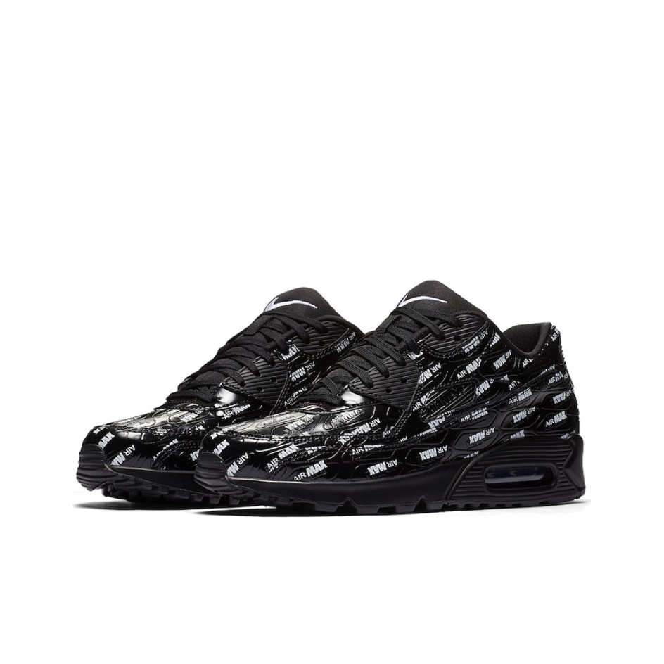 公式正規品!★ AIR MAX 90 ALL OVER PRINT BLACK WHITE Nike Air Max 90 All-Over Print Black White - POIZON