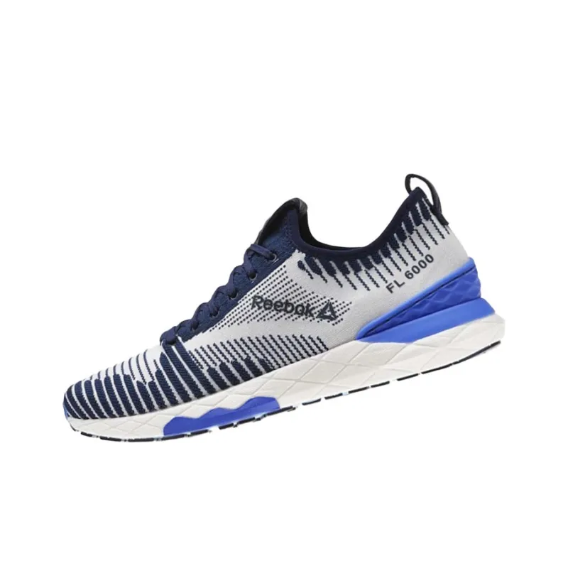 Reebok Floatride 6000 Lightweight Anti-Slip And Wear-Resistant Low-Top Running Shoes Men's White Blue-2