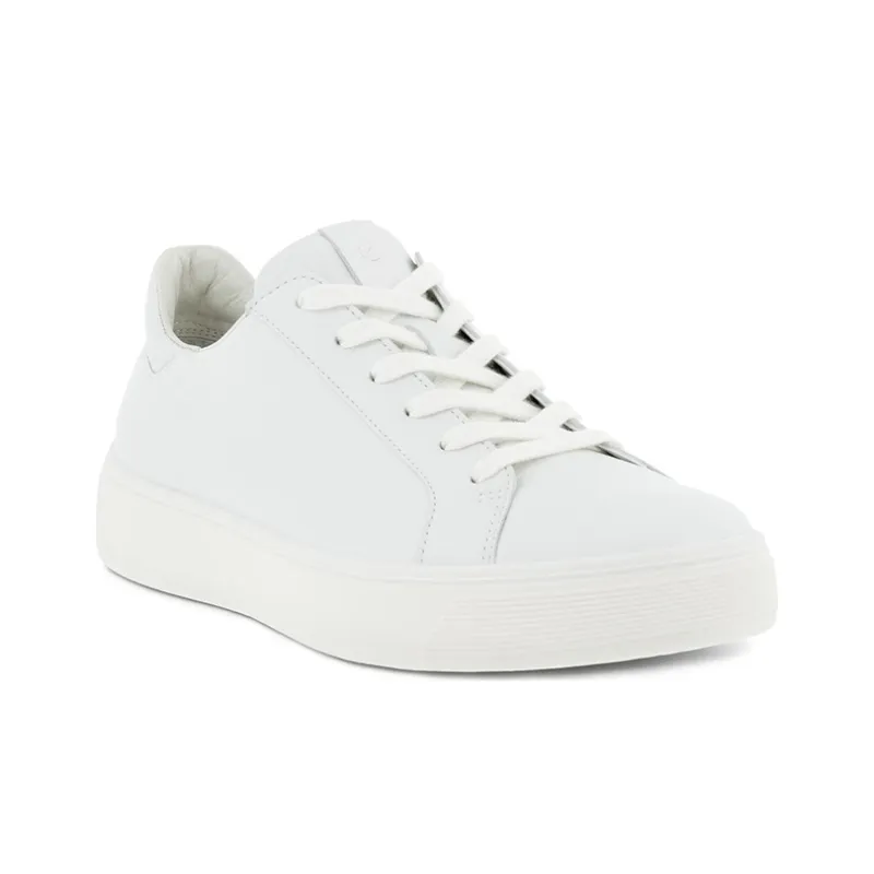Ecco Skateboard Shoes Women's Low Top White-2