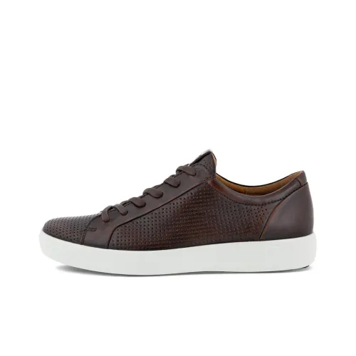 Ecco Soft 7 Skateboard Shoes Men Low-Top Brown