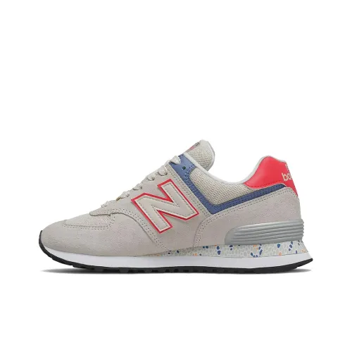 New Balance 574 Raw Silk Vivid Coral Women's