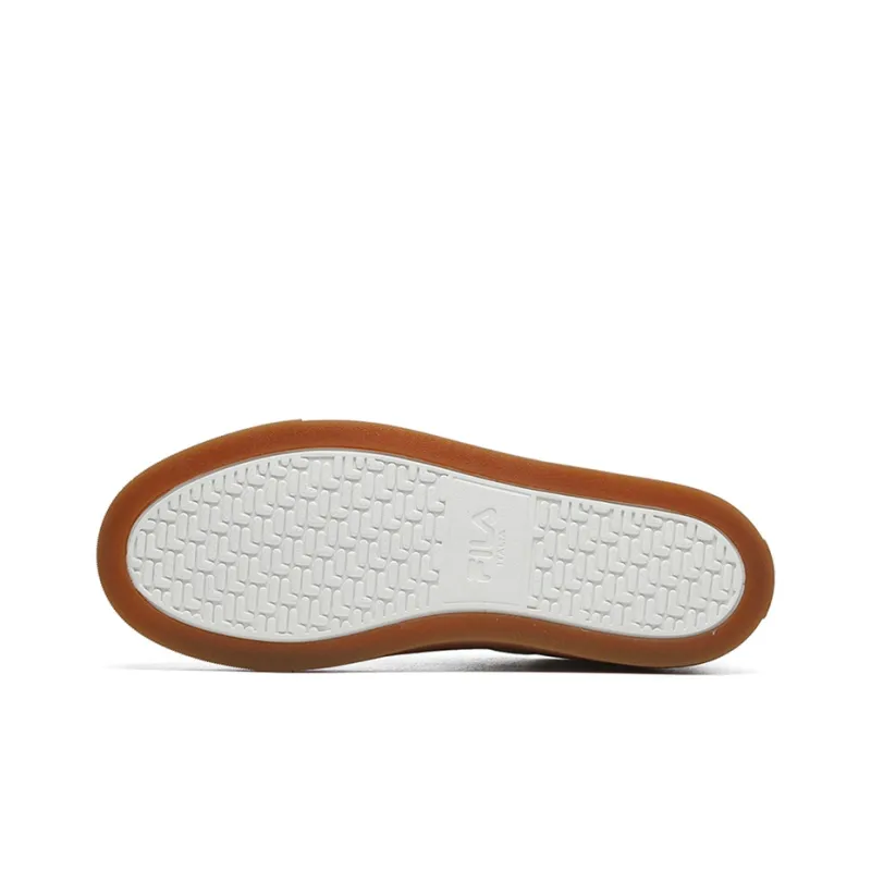 FILA Low Top Sneakers White/Coffee Women's-4