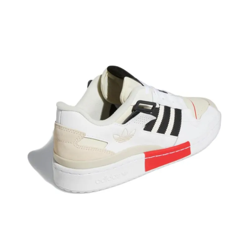 Adidas Forum Exhibit Low White Vivid Red-3