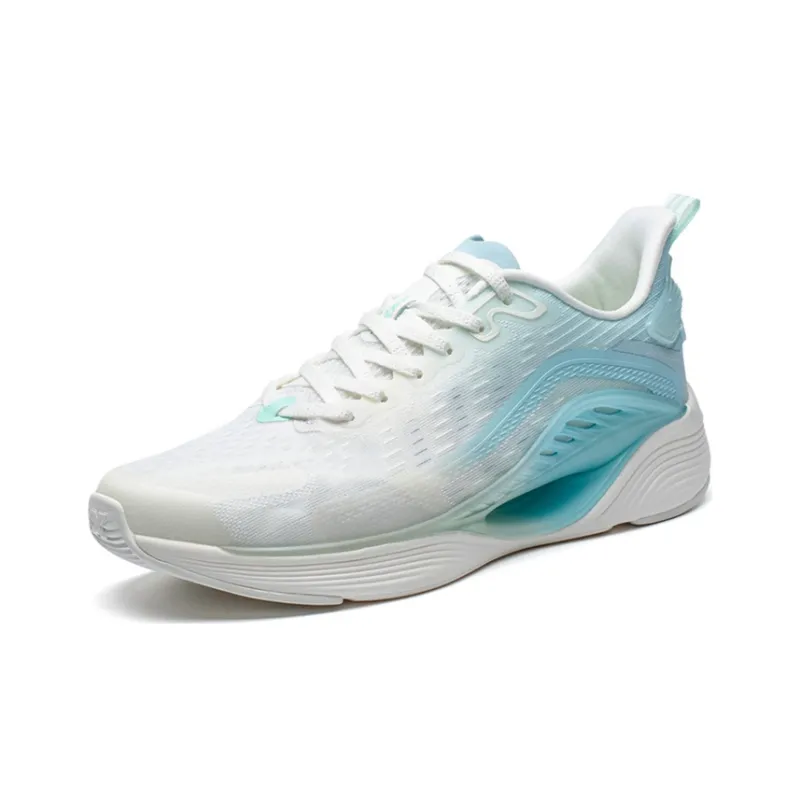 XTEP Qing Feng 5.0 Cushioning, Breathable, Lightweight Low Top X FLOW Sprint Running Shoes Men's White Blue-1