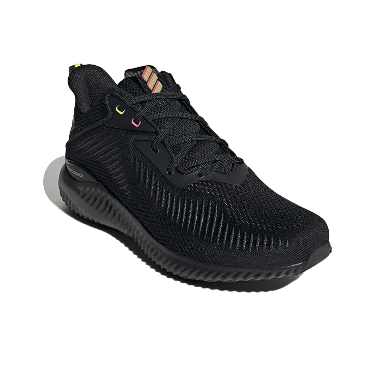 Adidas Alphabounce Ek Black Acid Yellow-2