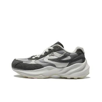 FILA Cushioning Anti Slip And Wear Resistant Low Top Running Shoes Unisex Gray