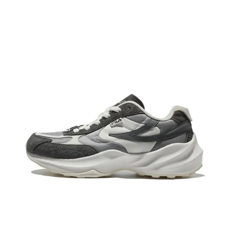 FILA Cushioning Anti Slip And Wear Resistant Low Top Running Shoes Unisex Gray-0