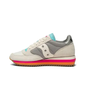 Saucony Jazz Triple Running Shoes Women's Low-Top White/Gray/Blue/Red/Orange