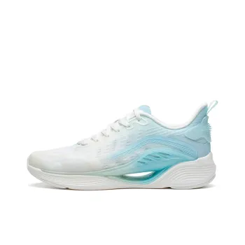 XTEP Qing Feng 5.0 Cushioning, Breathable, Lightweight Low Top X FLOW Sprint Running Shoes Men's White Blue