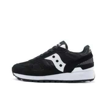 Saucony Shadow Original Cushioning Anti-Slip Wear-Resistant Breathability Low-Top Running Shoes Women's Black White