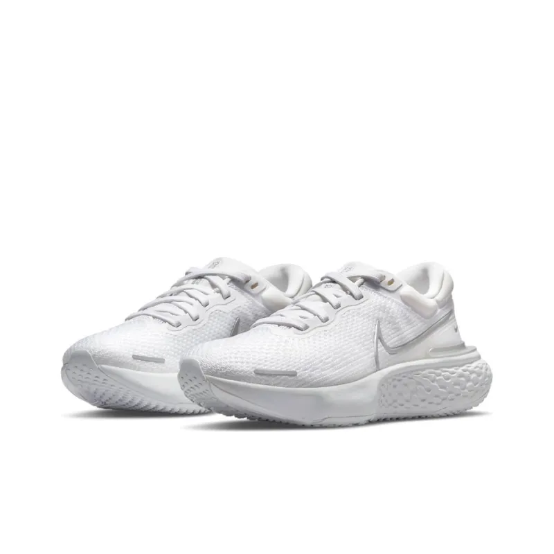 Nike ZoomX Invincible Run Flyknit White Metallic Silver Women's-2