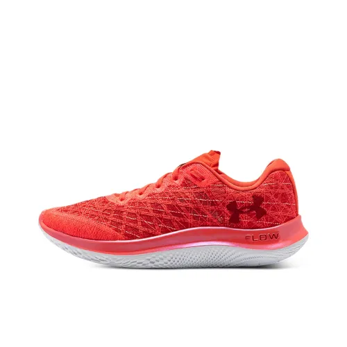 Under Armour Flow Velociti Wind Running Shoes Men Low-Top Poisonous Red