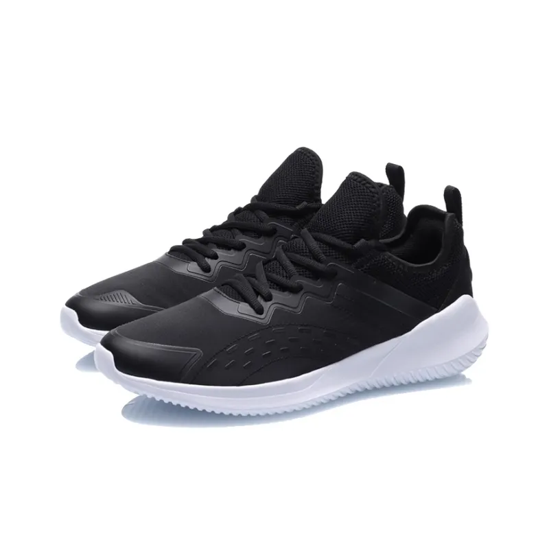 LiNing Cushioning Anti Slip And Wear Resistant Coverage Low Top Running Shoes Unisex Black-2