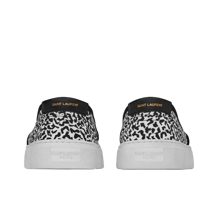 SAINT LAURENT Venice Low Top Stylish Skateboarding Shoes Men's Black-4