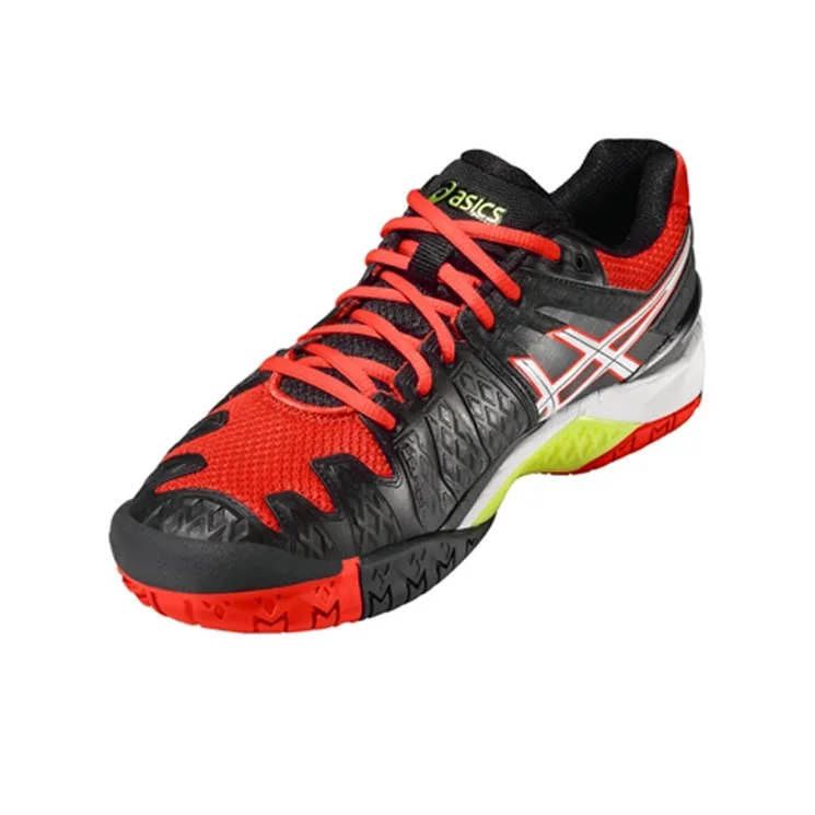 Asics Gel-Resolution 6 Running Shoes Men Low-Top Black/Red-1
