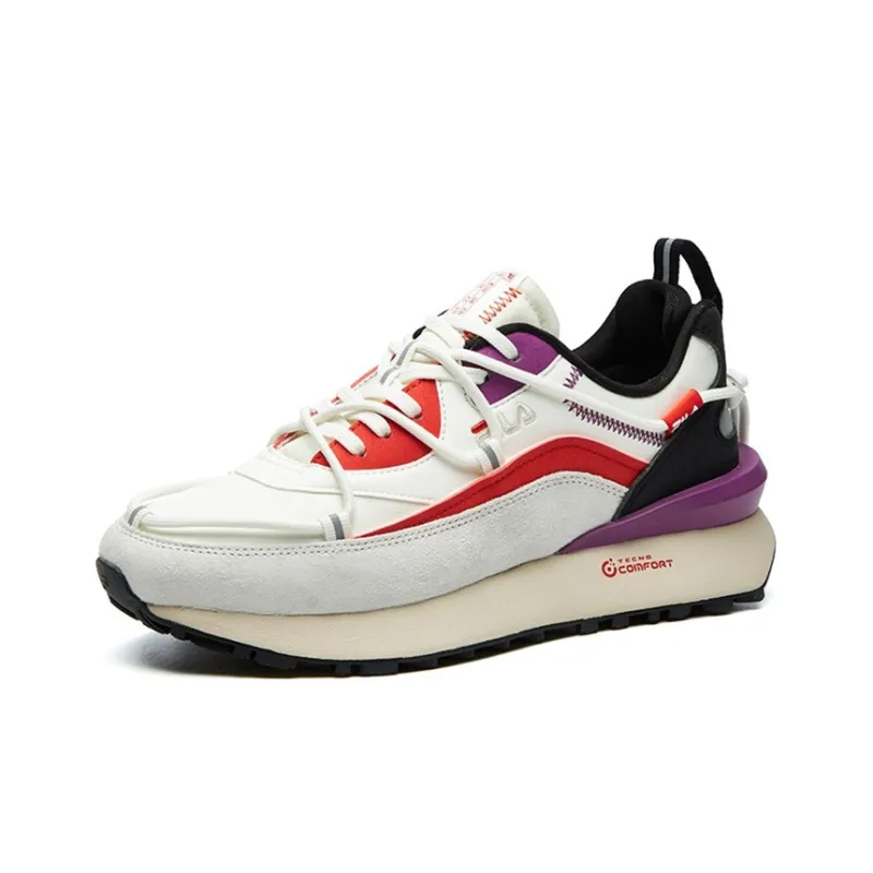 FILA FUSION Jogger DX Running Shoes Women's Low Top Snow/Orange Purple-1