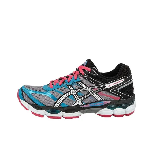 Asics Gel-Cumulus 16 Wear-resistant And Lightweight Low-Top Running Shoes Women's Gray Pink