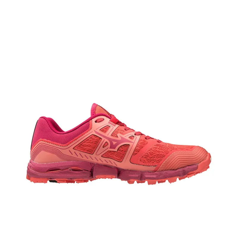 Mizuno Wave Hayate 6 Anti Slip And Wear Resistant Breathable Low Top Running Shoes Women's Red-1