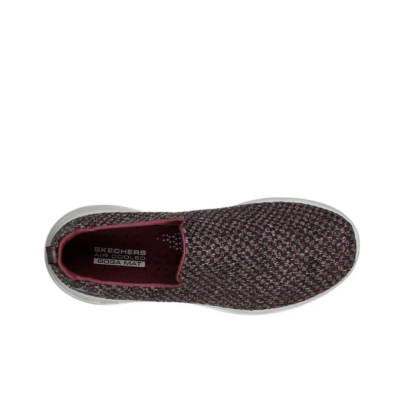 Skechers GO WALK Max Running Shoes Men Low-Top Burgundy-3