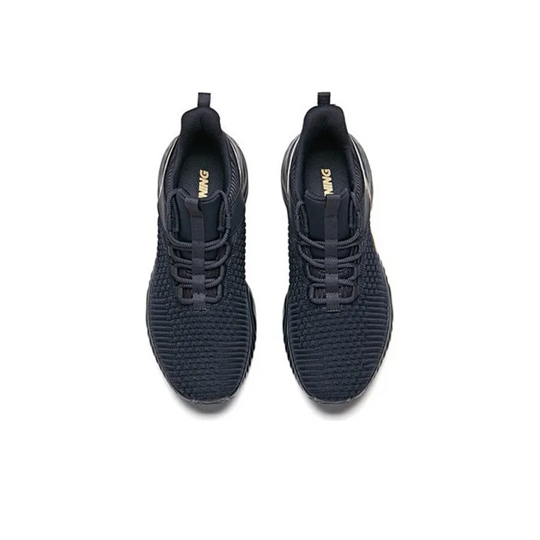 Anta Running Collection Breathable Low-Top Running Shoes Men's Black Gold-3