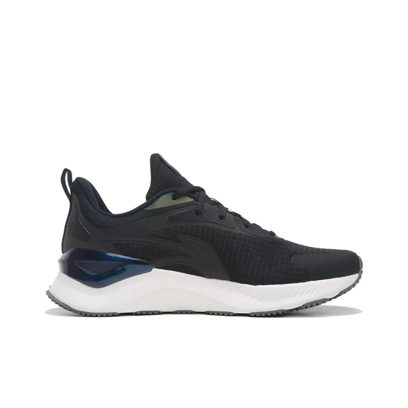 LiNing YueYing Element Slip Resistant, Abrasion Resistant, Breathable Low Top LINING Cloud Running Shoes Men's Black-1