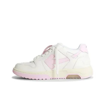 OFF WHITE Out Of Office Ooo Low Tops White Light Pink Women's