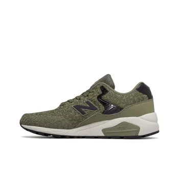 New Balance NB 580 Cushioning Anti Slip Wear Resistant Breathability Low Top Running Shoes Men's Army Green