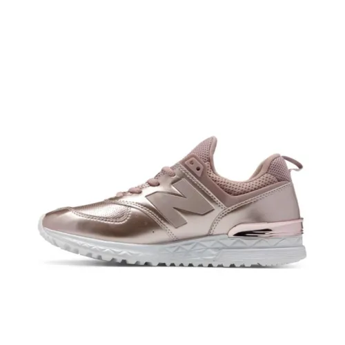 New Balance NB 574 Sport Running Shoes Women's Low-Top Rose Gold