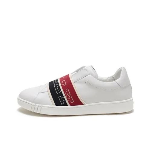 BALLY Skateboard Shoes Men Low-Top White