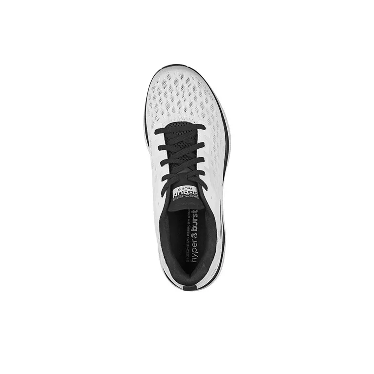 Skechers Ride 9 Hyper Slip-Resistant Cushioning Low-Top Running Shoes Men's Light Gray-2
