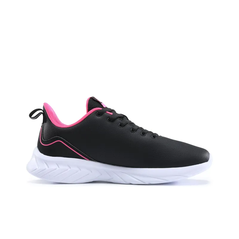 PEAK Cushioning Anti Slip And Wear Resistant Low Top Running Shoes Women's Black Red-2