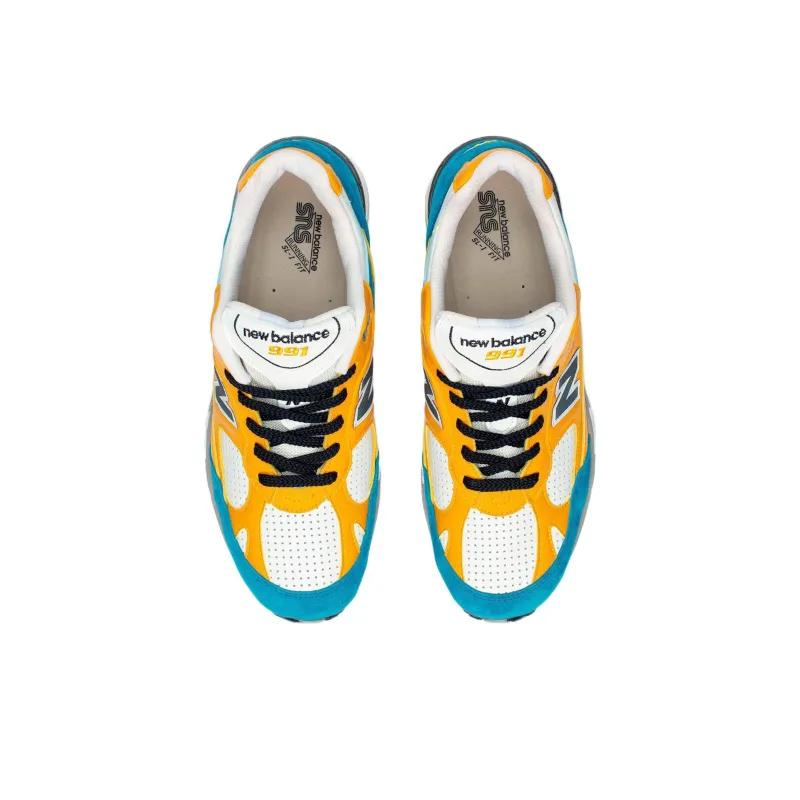 New Balance 991 MiUK Sns Blue Yellow-2