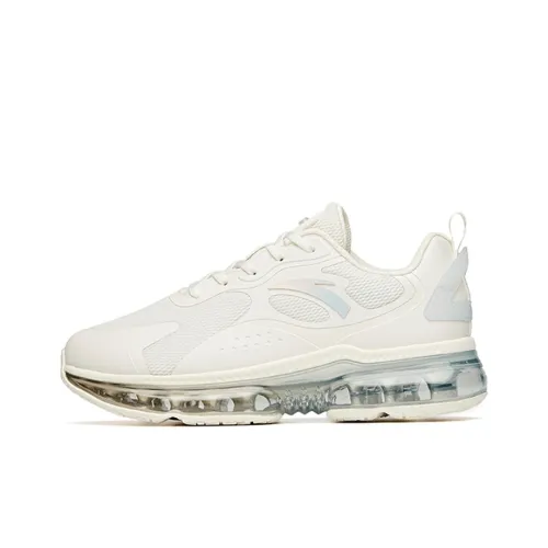 Anta Running Collection Anti Slip Wear Resistant Low Top Running Shoes Women's White Blue