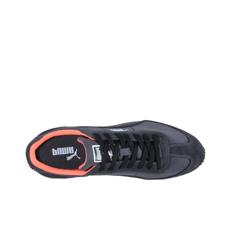 PUMA Running Shoes Unisex Low-Top Black/Orange/Gray-2