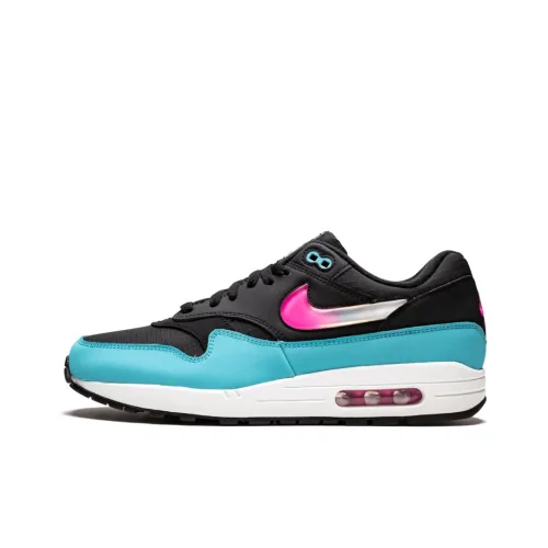 Nike Air Max 1 Jelly Swoosh Black Fuchsia Blue Fury